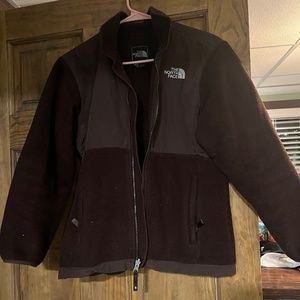 Brown north face jacket